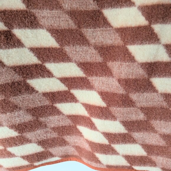 Upcycled Checkered Blanket Vest - Medium - Picture 3 of 5